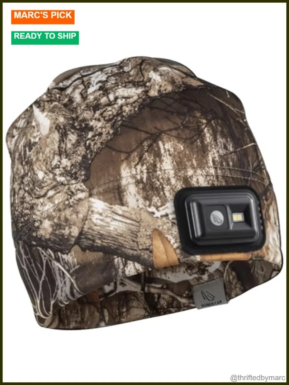 LED Rechargeable Beanie with Built-in Headlamp 150 Lumens Fleece